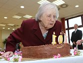 Vlasta Šumová, nejstarší občanka Litoměřic, oslavila 101. narozeniny.
