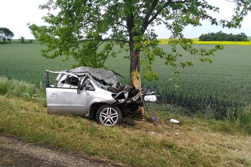 Tragická nehoda u Vrbic u Mšeného-lázní