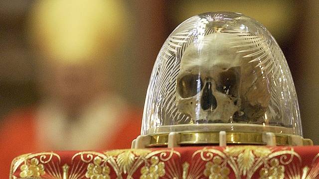 Lebka svatého Vojtěcha na Pražském hradě, pravděpodobně pravá