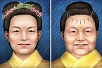Rekonstrukce tváře Lady Dai v mladém a pokročilém věku