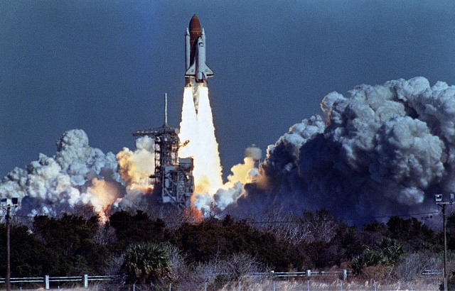 Start raketoplánu Challenger, leden 1986