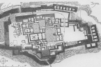 Mapa paláce Tíryns