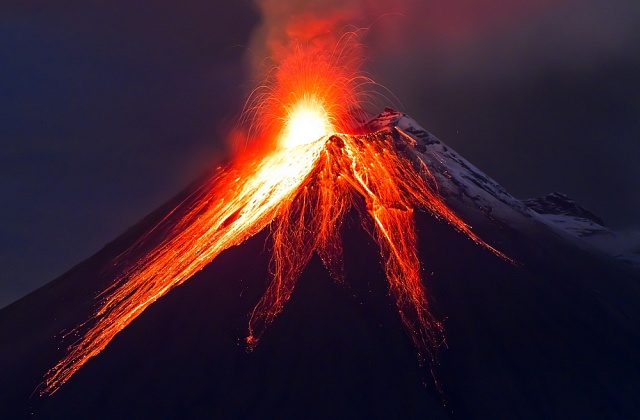 Vulkanická činnost způsobila změny podnebí.