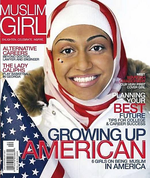 Obálka časopisu pro americké muslimky 
