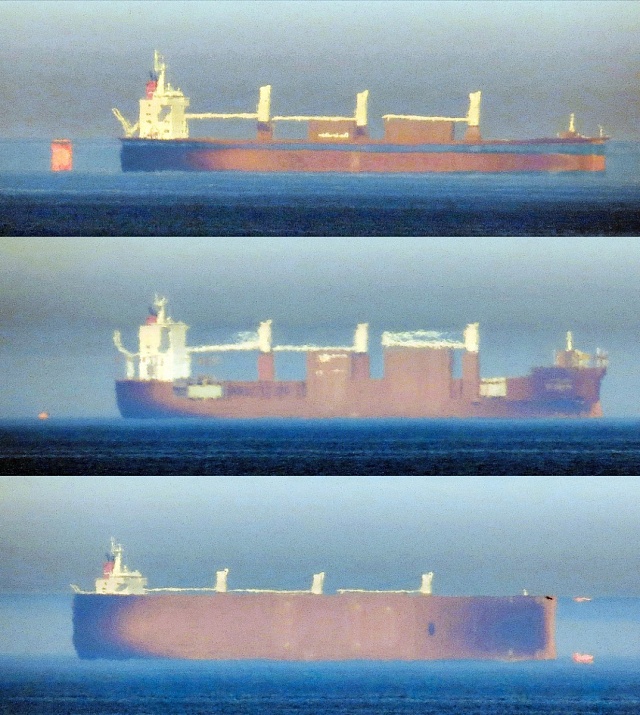 Při fenoménu fata morgány vidíme často obří lodě a tankery.