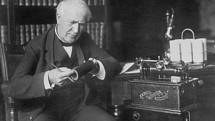 Thomas Alva Edison a jeho fonograf