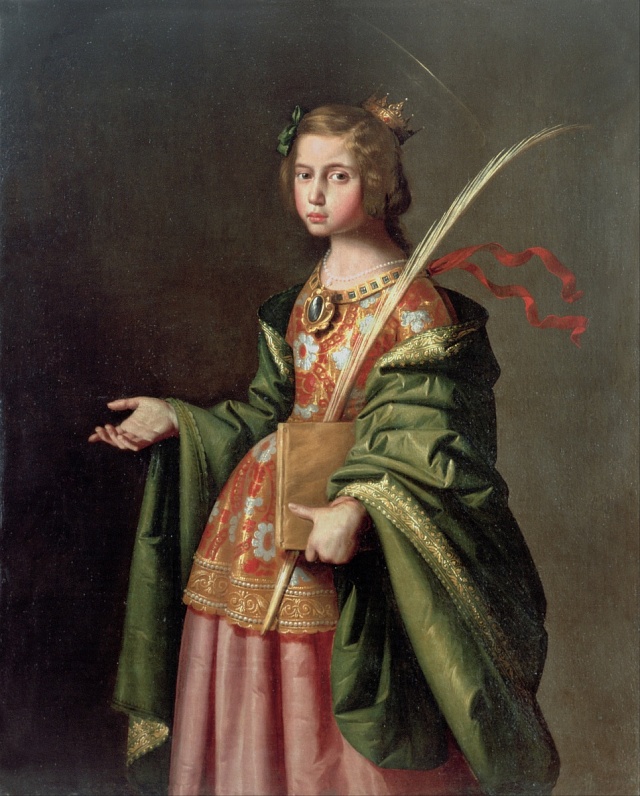 Plátno představuje svatou Alžbětu Durynskou (1207-1231), známější jako svatou Alžbětu Uherskou. Po ní byly povodně pojmenovány.
