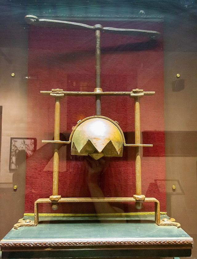 Drtič hlavy v muzeu v Granadě