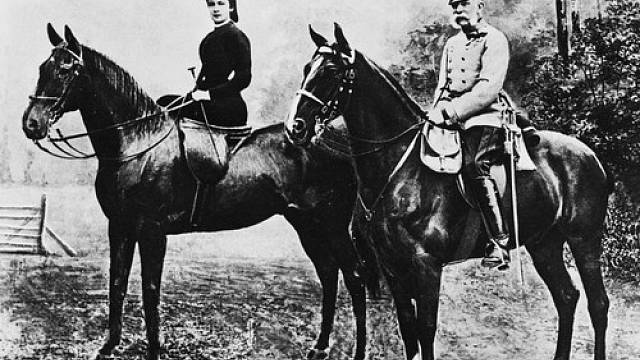 František Josef I. a císařovna Sissi na projížďce