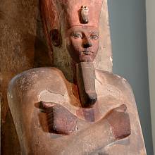 Osiridova socha Amenhotepa I., která se v současnosti nachází v Britském muzeu.