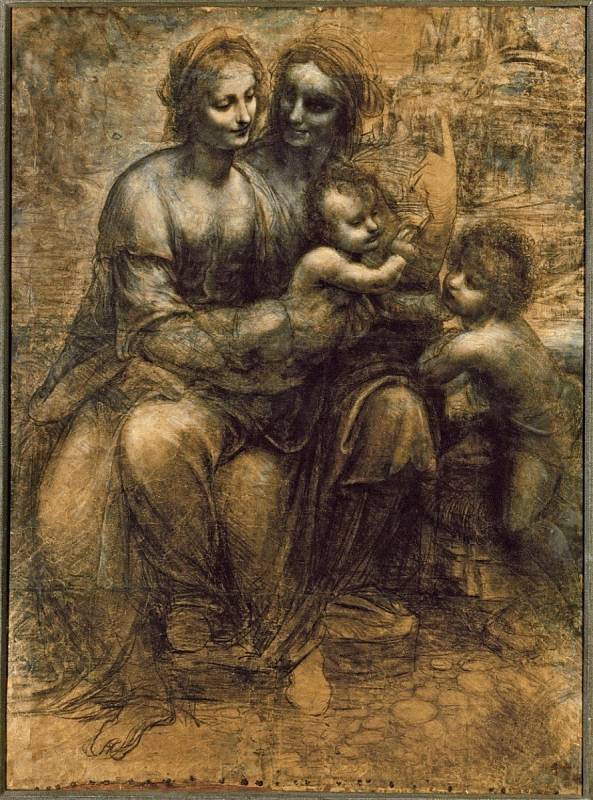 Panna a dítě se svatou Annou a svatým Janem