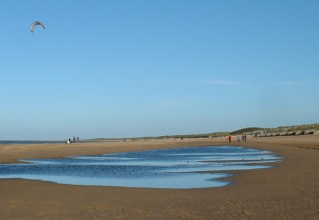 Pláž v Old Hunstantonu