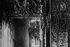 Černobílá fotografie původní jantarové komnaty