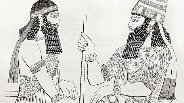 Ukázka asyrského umění.