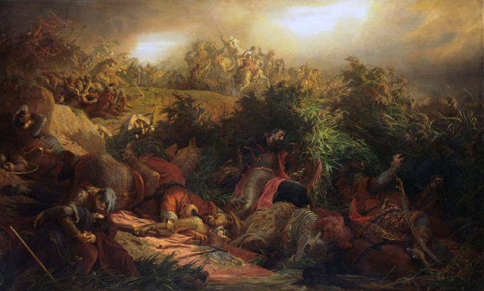 Bitva u Moháče v představě romantického malíře