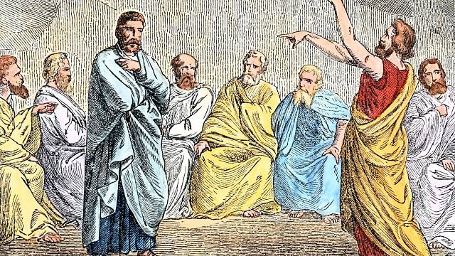 Politická diskuze v Athénách
