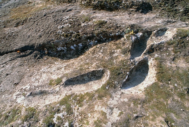 Ďáblovy stopy na sopce Roccamonfina v Itálii.