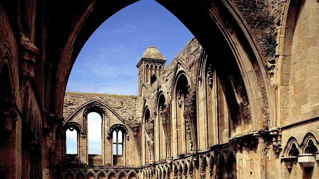 Pozůstatky kláštera v Glastonbury