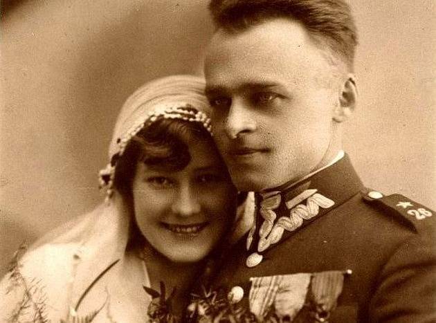Witold Pilecki s manželkou
