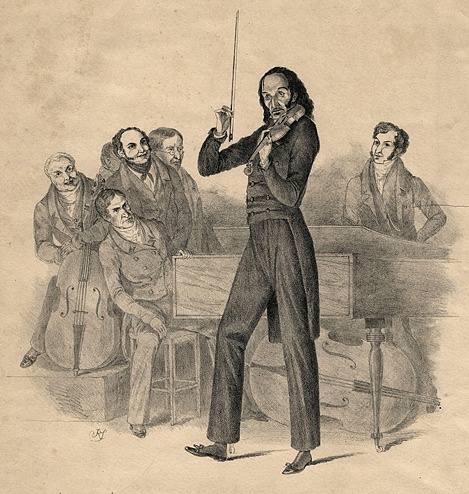 Paganini v roce 1831