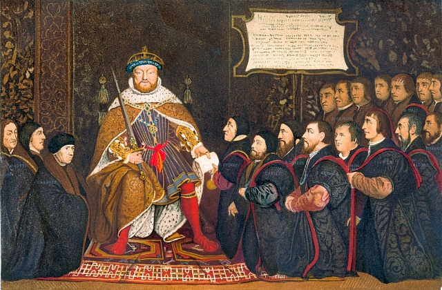 Jindřich VIII. se svými lazebníky