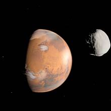 Mars a jeho měsíc