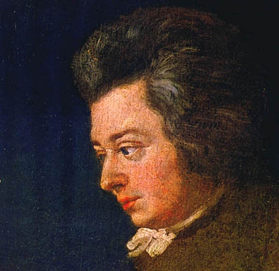 Portrét Mozarta od jeho švagra Josepha Langeho (1782/1783, nedokončeno)