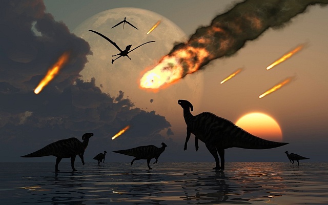Dinosaury pravděpodobně vyhubil pád asteroidu.