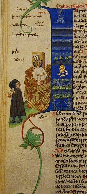 Nejstarším známým vyobrazením Jana Husa je iluminace v Martinické bibli z 1. poloviny 15. století. Předpokládá se, že postava odcházejícího muže představuje Petra z Mladoňovic, Husova žáka, autora podrobné zprávy o Husově upálení a objednatele rukopisu bi