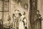 Král Jindřich VIII se svou ženou Annou Boleyn