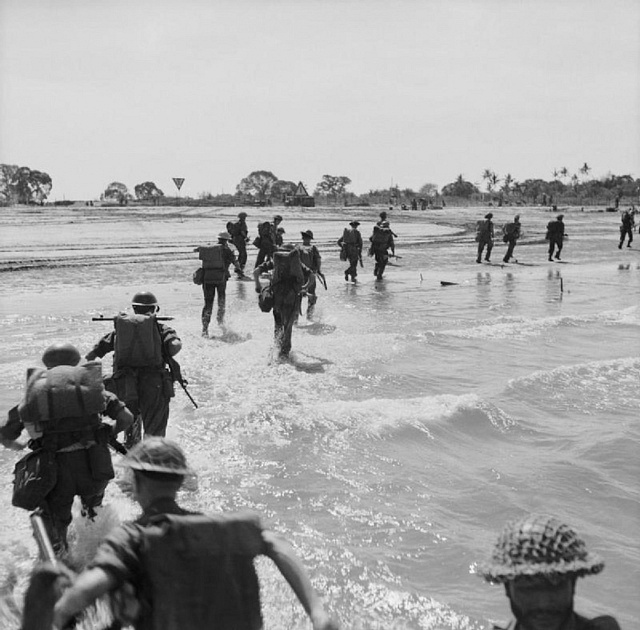 Vylodění Britů na ostrově Ramree, leden 1945