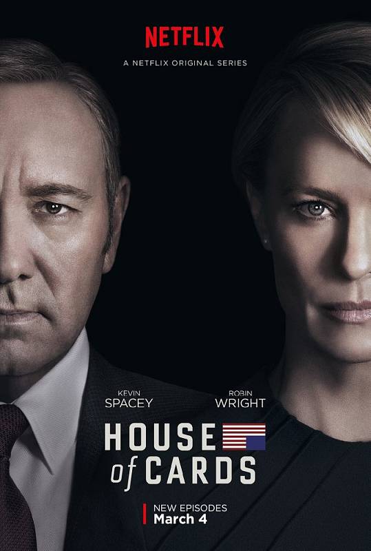 Nejslavnějším seriálem Netflixu je Dům z karet o americké politice.