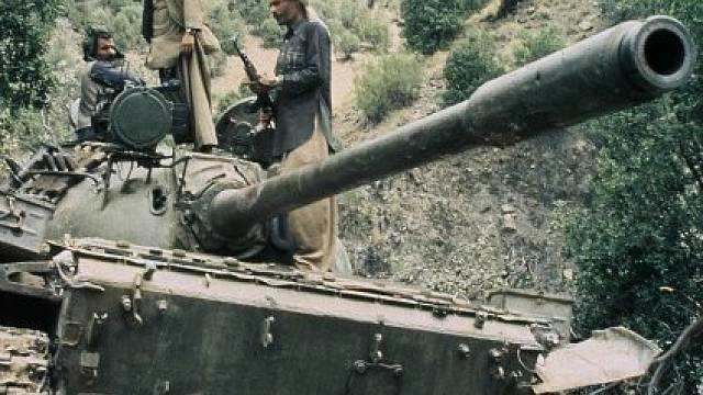 Tank Sovětské armády, Afghánistán, 1987