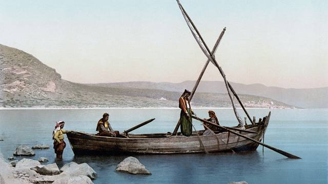 Rybáři na Galilejském jezeře.