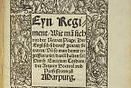 Publikace o anglickém potu, vydaná v roce 1529 v Marburgu