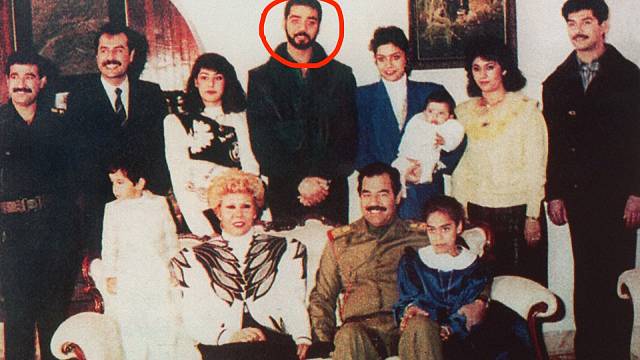 Rodina Saddáma Husseina s Udayem ve středu
