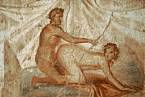 Freska v nevěstinci v Pompejích