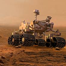 Rover Curiosity na Marsu.