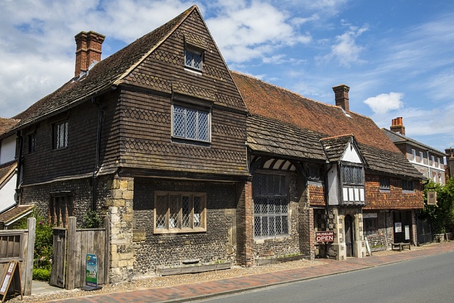 Historický dům Anny Klevské ve městě Lewes ve východním Sussexu.