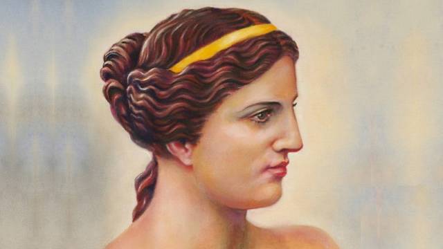 Ideálem řecké krásy byl souměrný obličej a zaoblené tvary.