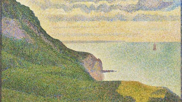 Georges Seurat - Mořská krajina v Normandii