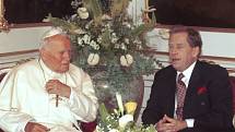 Jan Pavel II. s Václavem Havlem