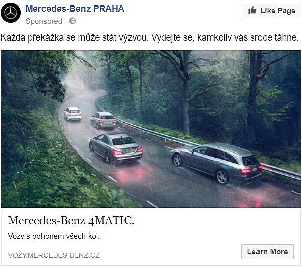 Mercedes-Benz propaguje jízdu v protisměru do zatáčky
