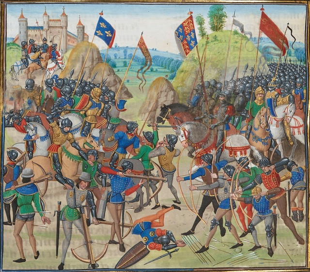 Jedna z bitev války mezi Anglií a Francií.