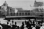 Sovětská balistická střela středního doletu, na Rudém náměstí v Moskvě