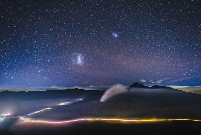 Velký Magellanův oblak - pohled z Indonésie