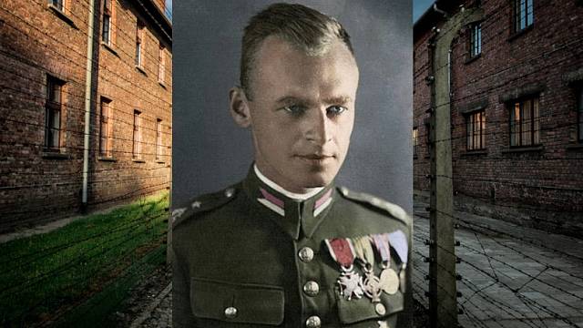 Witold Pilecki (kolorovaná fotografie - T.Bór Komorowski)