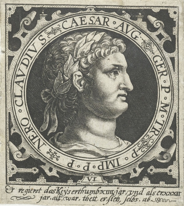 Medailon s podobiznou císaře Nerona