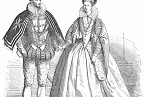 Kresba Luisy Lotrinské a Jindřicha III.