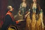 Josef II. se sestrami Marií Annou a Marií Alžbětou